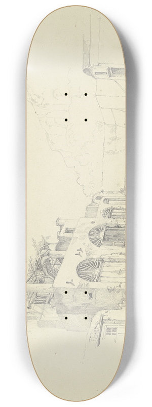 Carl Morgenstern - Straenzug in Marina Grande auf Capri 8.25 inch art skate deck