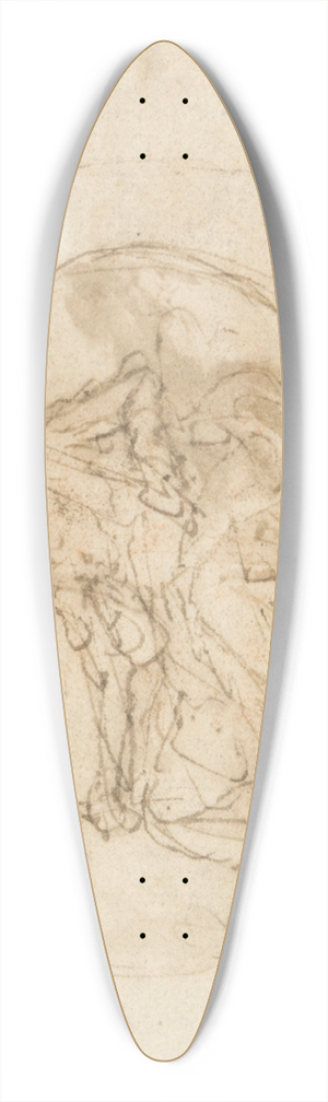 Federico Zuccaro - Allegorical Figure ofFaith 39.3 inch art pintail longboard deck