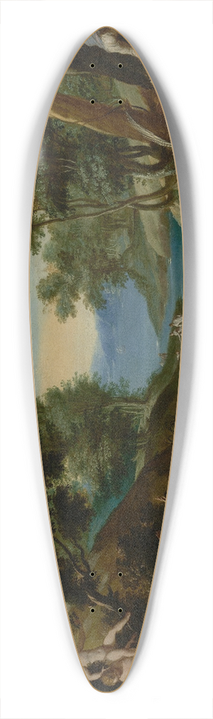 Federico Zuccaro - Cupid and Pan 39.3 inch art pintail longboard deck