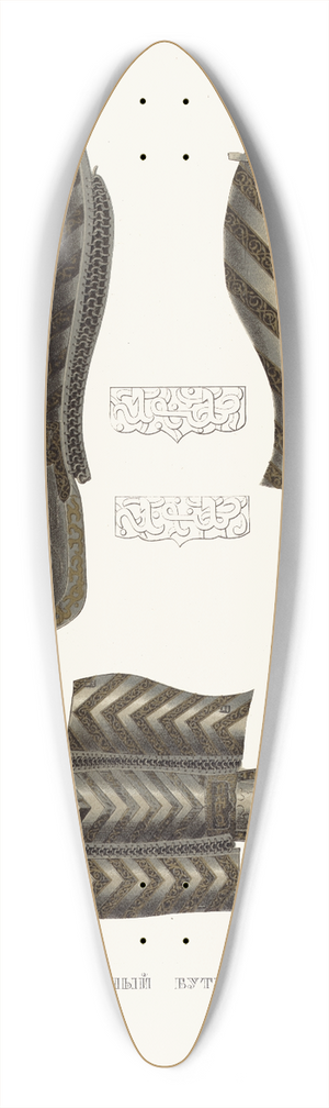 Fedor Grigoryevich Solntsev - Bulatnyi buturlyk 39.3 inch art pintail longboard deck