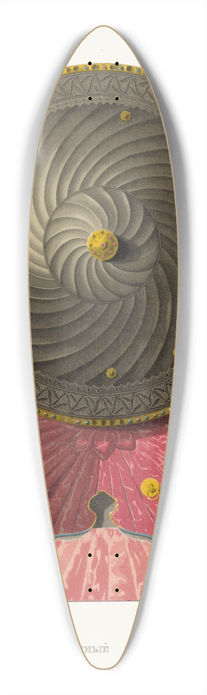 Fedor Grigoryevich Solntsev - Bulatnyi shchit 39.3 inch art pintail longboard deck
