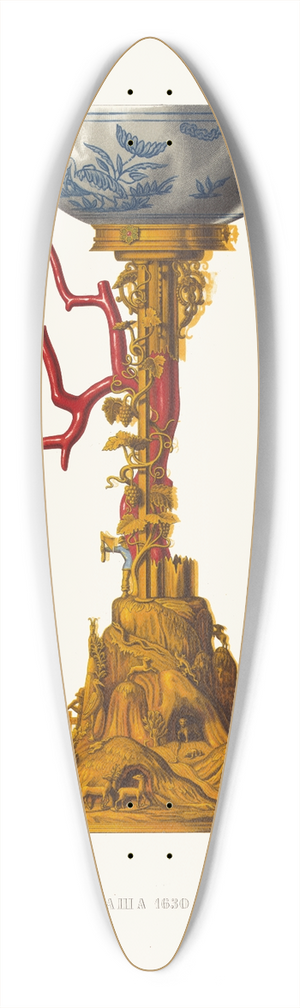Fedor Grigoryevich Solntsev - Chasha 1630 goda 39.3 inch art pintail longboard deck
