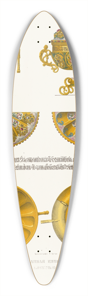 Fedor Grigoryevich Solntsev - Chashechka, pozhalovannaia imperatorom Petrom I tsarevichu Alekseiu Petrovichu 39.3 inch art pintail longboard deck