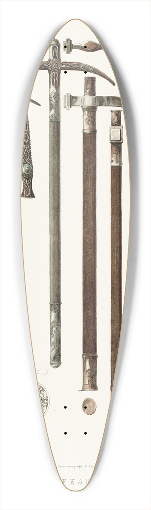 Fedor Grigoryevich Solntsev - Chekany 39.3 inch art pintail longboard deck