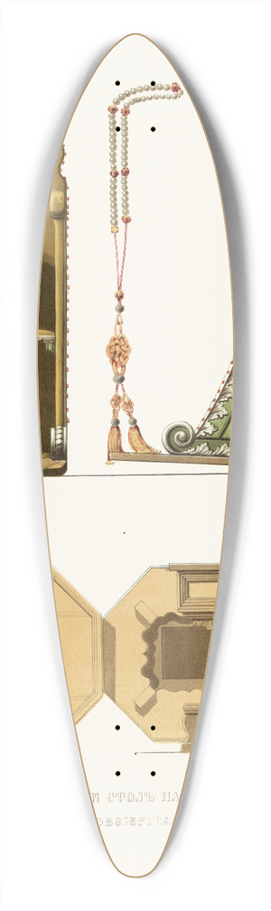 Fedor Grigoryevich Solntsev - Chetki, kresly I stol patriarkha Nikona, v Voskresenskom Novoierusalimskom monastyre 39.3 inch art pintail longboard deck