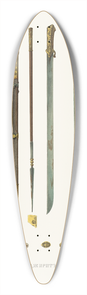 Fedor Grigoryevich Solntsev - Dzhirit 39.3 inch art pintail longboard deck