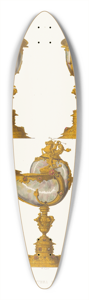 Fedor Grigoryevich Solntsev - Kubok rakovinnyi i bratina tsaria Alekseia Mikhailovicha 39.3 inch art pintail longboard deck