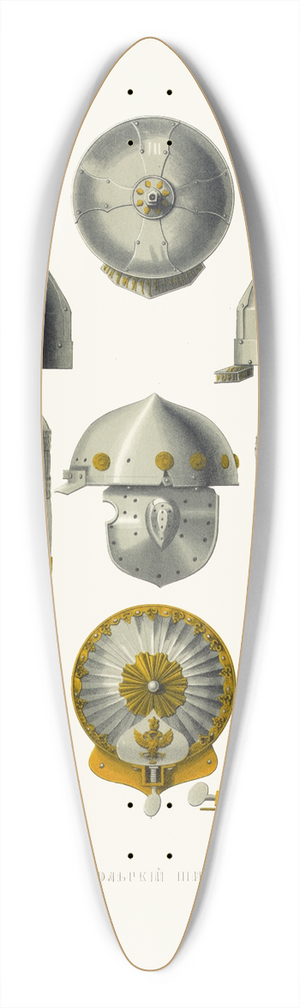 Fedor Grigoryevich Solntsev - Mongolskii shishak, prilbitsa i misiurka 39.3 inch art pintail longboard deck