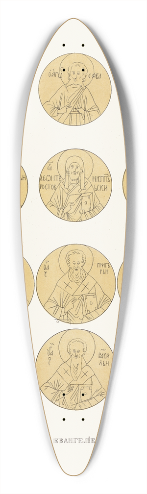 Fedor Grigoryevich Solntsev - Naprestolnoe evangelie kontsa XIV veka (izobrazhenie 3.) 39.3 inch art pintail longboard deck