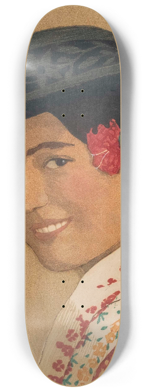 Carl Moser - Tiroler Bauernmdchen 8.25 inch art skate deck