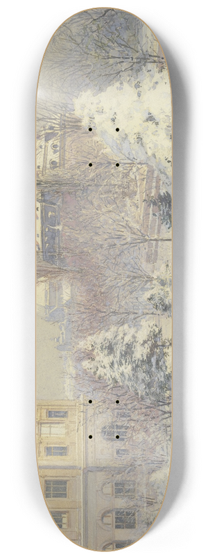 Carl Nebel - Blick von Sden auf das Stdelsche Kunstinstitut im Winter 8.25 inch art skate deck Carl Nebel - Blick von Sden auf das Stdelsche Kunstinstitut im Winter 8.25 inch art skate deck
