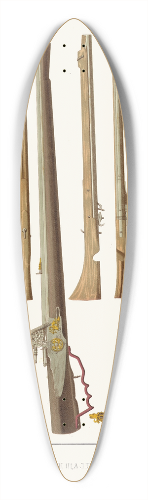Fedor Grigoryevich Solntsev - Pishchali 39.3 inch art pintail longboard deck