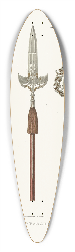 Fedor Grigoryevich Solntsev - Protazany 39.3 inch art pintail longboard deck