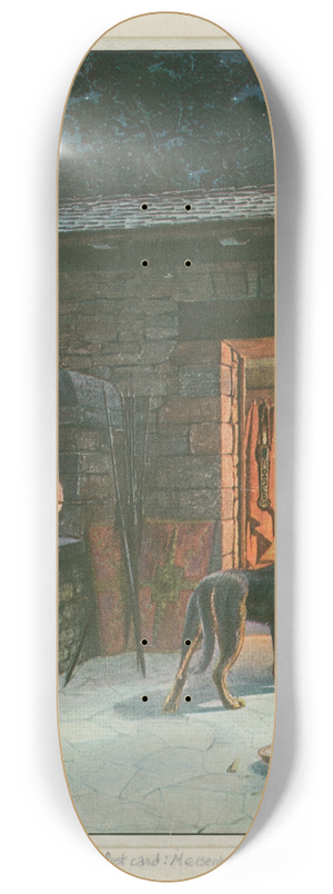 Carl Nebel - Saalburg; Auf Wache [on guard] 8.25 inch art skate deck