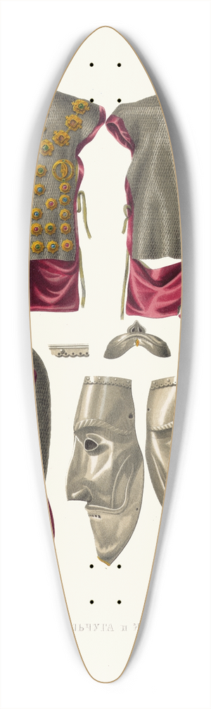 Fedor Grigoryevich Solntsev - Serebrianaia kolchuga i zheleznaia maska 39.3 inch art pintail longboard deck
