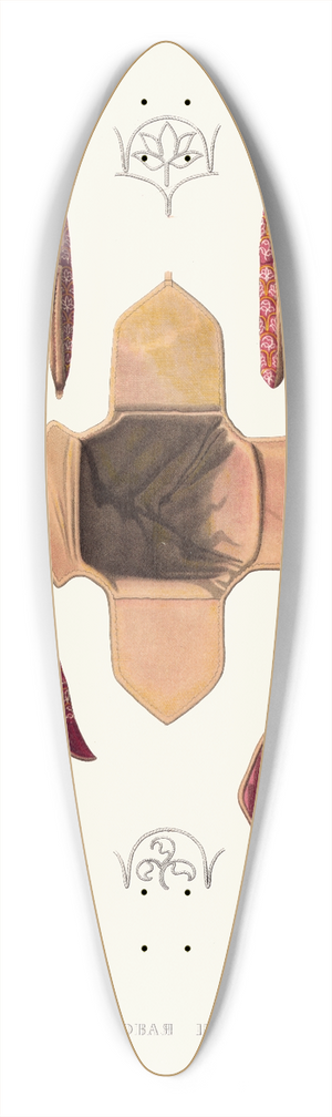 Fedor Grigoryevich Solntsev - Shelkovaia shapka 39.3 inch art pintail longboard deck