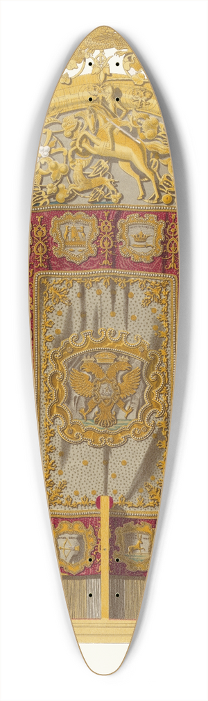 Fedor Grigoryevich Solntsev - Sredina serebrianogo trona 39.3 inch art pintail longboard deck