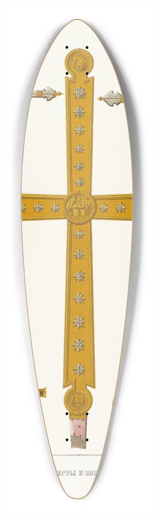 Fedor Grigoryevich Solntsev - Starinnye korsunskie kresty i zvezditsa Antoniia Rimlianina 39.3 inch art pintail longboard deck