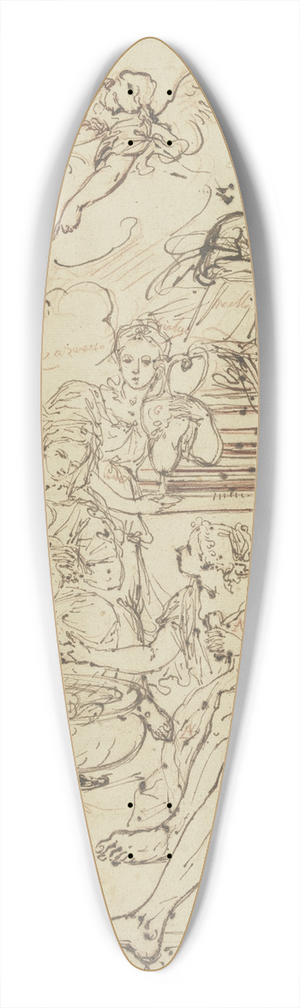 Felice Torelli - Birth of the Blessed Virgin Mary 39.3 inch art pintail longboard deck