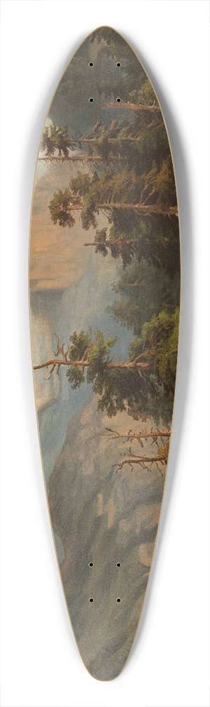 Feliks Brzozowski - Mountain landscape 39.3 inch art pintail longboard deck