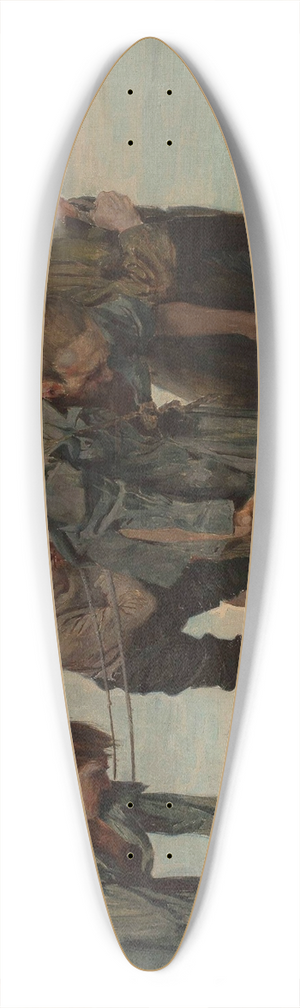 Feliks Wygrzywalski - Burlaks 39.3 inch art pintail longboard deck
