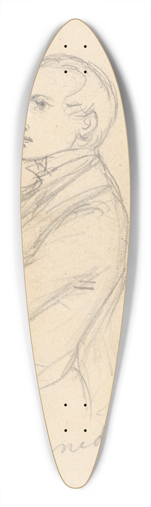 Felix Octavius Carr Darley - John Pendleton Kennedy 39.3 inch art pintail longboard deck Felix Octavius Carr Darley - John Pendleton Kennedy 39.3 inch art pintail longboard deck