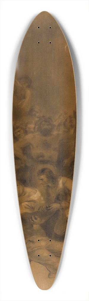 Felix Octavius Carr Darley - The Death of Scipio, The Red Rover by James Fenimore Cooper 39.3 inch art pintail longboard deck Felix Octavius Carr Darley - The Death of Scipio, The Red Rover by James Fenimore Cooper 39.3 inch art pintail longboard deck