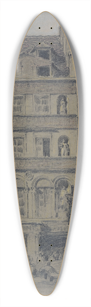 Ferdinand Boberg - 163 rue Saint-Denis 39.3 inch art pintail longboard deck