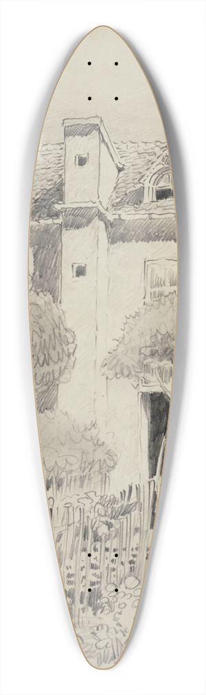 Ferdinand Boberg - Cour dune maison 12 rue Cortot 39.3 inch art pintail longboard deck