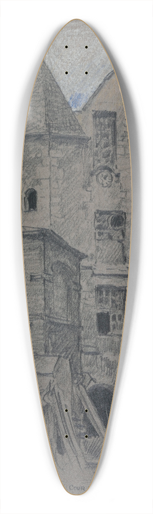 Ferdinand Boberg - Cour dune maison, 19 rue des Gobelins 39.3 inch art pintail longboard deck