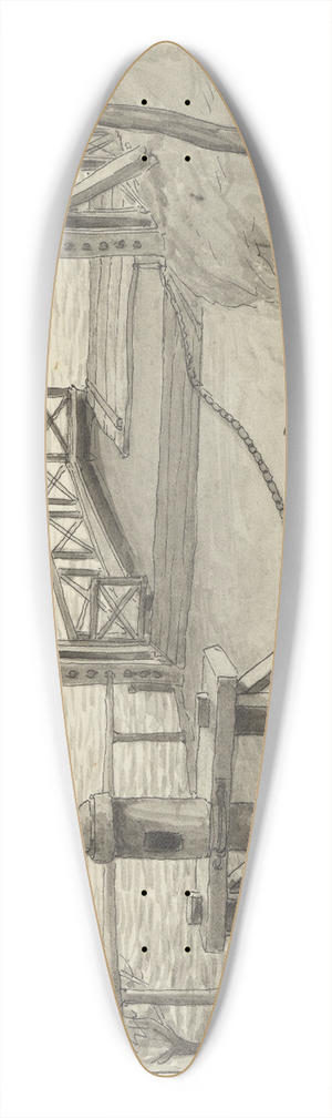 Ferdinand Boberg - Erikslund 39.3 inch art pintail longboard deck