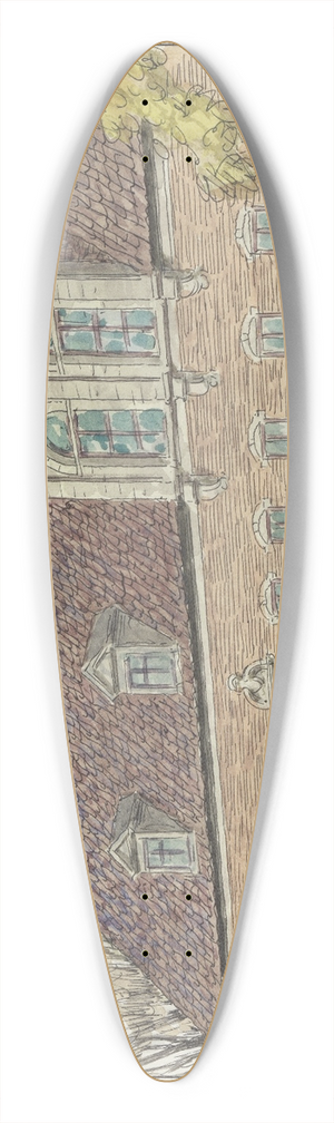 Ferdinand Boberg - Fiholm 39.3 inch art pintail longboard deck