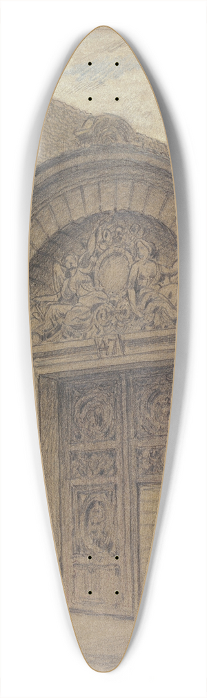 Ferdinand Boberg - La maison n47 de la rue Vieille-du-Temple 39.3 inch art pintail longboard deck