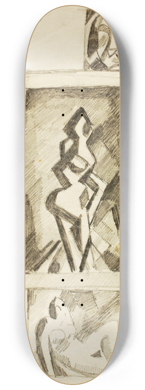 Carl Newman - Group of Abstract Nudes 8.25 inch art skate deck