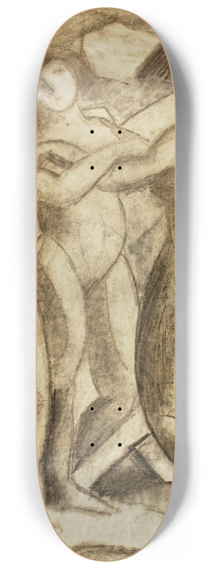 Carl Newman - Group of Three Female Nudes 8.25 inch art skate deck