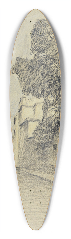 Ferdinand Boberg - Rue Lhomond et rue du Pot de Fer 39.3 inch art pintail longboard deck