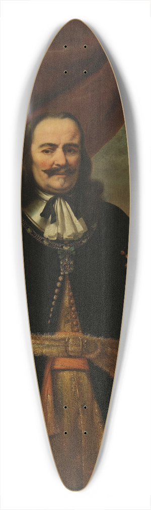 Ferdinand Bol - Michiel de Ruyter as Lieutenant-Admiral 39.3 inch art pintail longboard deck