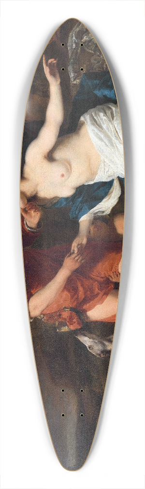 Ferdinand Bol - Venus and Adonis 39.3 inch art pintail longboard deck