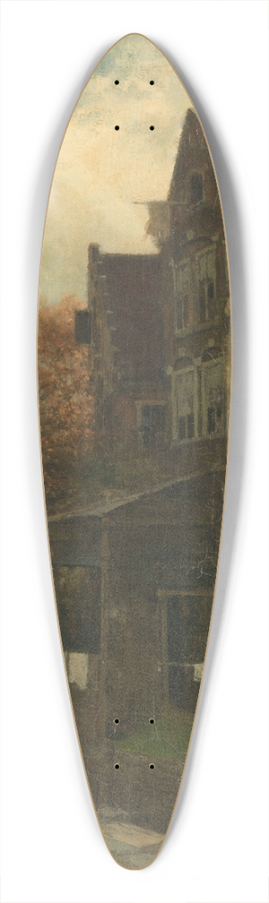 Ferdinand Carl Sierich - Stadsgezicht 39.3 inch art pintail longboard deck