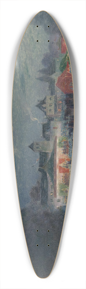 Ferdinand du Puigaudeau - Mange Au Clair De Lune 39.3 inch art pintail longboard deck