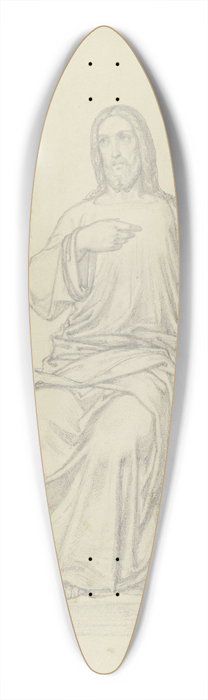 Ferdinand Fellner - Christus bei Maria und Martha 39.3 inch art pintail longboard deck