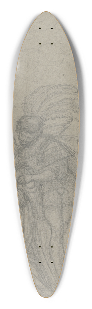 Ferdinand Fellner - Faust und Gretchen, im Hintergrund Marthe und Mephisto 39.3 inch art pintail longboard deck