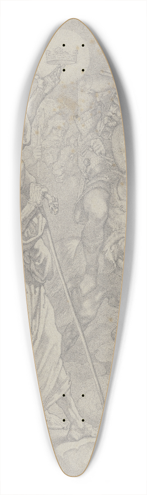 Ferdinand Fellner - Macbeth, Banquo und die Hexen 39.3 inch art pintail longboard deck