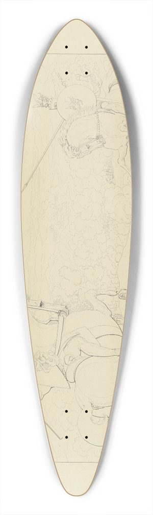Ferdinand Fellner - Siegfried and Ldegast 39.3 inch art pintail longboard deck