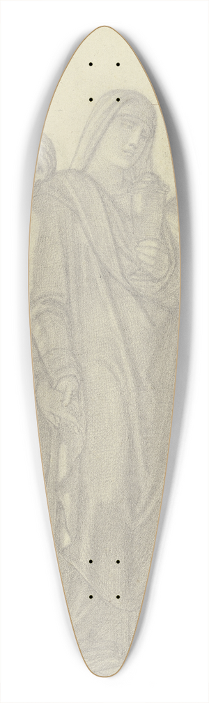 Ferdinand Fellner - The three Marys 39.3 inch art pintail longboard deck