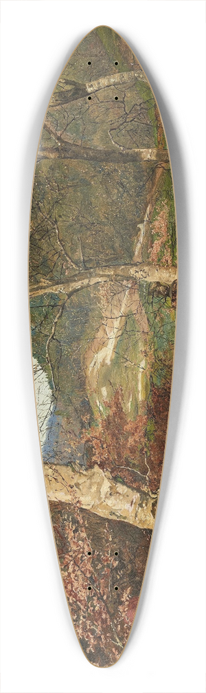 Ferdinand Georg Waldmller - Early spring in the Vienna Woods 39.3 inch art pintail longboard deck