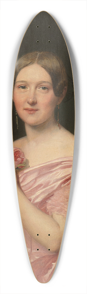 Ferdinand Georg Waldmller - Junge Dame in rosafarbenem Atlaskleid 39.3 inch art pintail longboard deck