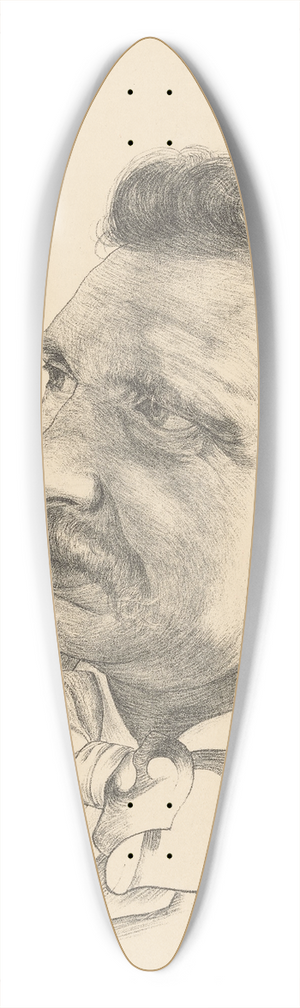 Ferdinand Hart Nibbrig - Portret van Albert Neuhuys 39.3 inch art pintail longboard deck