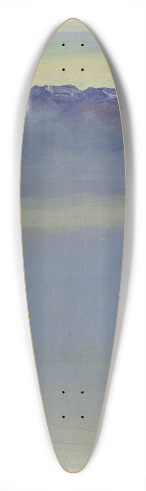 Ferdinand Hodler - Lake Geneva with the Savoy Alps 39.3 inch art pintail longboard deck