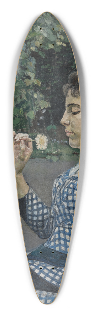Ferdinand Hodler - Portrait of Hlne Weigl 39.3 inch art pintail longboard deck
